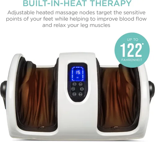 Miniatura 3 de Best Choice Products Masajeador de pies Shiatsu calentado para aliviar el dolor, fascitis plantar, neuropatía, circulación sanguínea con diseño