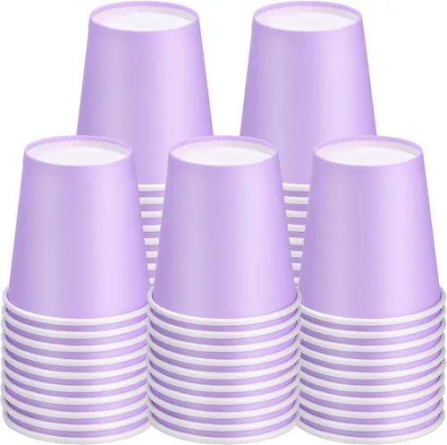 50 Paquetes Vasos de Papel Desechables de 3 oz, Vasos de Baño Vasos de Papel Pequeños, Vaso para Enjuague Bucal Taza de Espresso para Fiestas, Baño