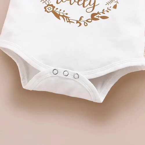 Miniatura 6 de Aoswep Ropa de bebé niña recién nacida, ropa de verano, mameluco corto con diadema de 0 a 18 meses