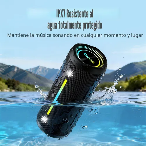 Miniatura 2 de Altavoz Bluetooth inalámbrico fuerte sonido estéreo IPX7 impermeable al aire libre portátil 25W Super Bass Altavoces para fiesta en casa playa