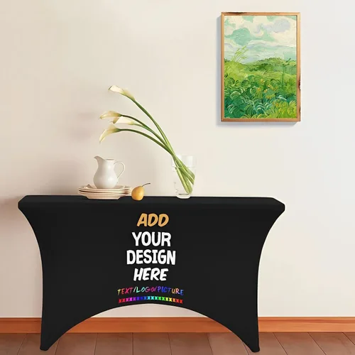 Miniatura 5 de wxyzdq Mantel personalizado con logo de empresa, diseño de mantel personalizado con tu imagen y texto, nombre personalizado, alta elasticidad