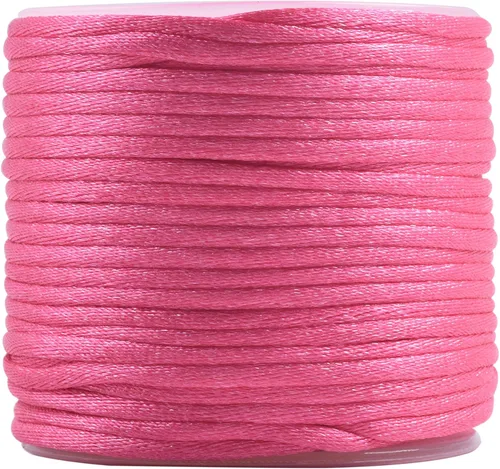 Miniatura 37 de KONMAY 80 Yardas 1.0mm Cordón Rattail de Nylon Satén Seda Trim Hilo para Cuentas para Nudos Chinos, Kumihimo, Trabajo con Cuentas, Macramé, 2-Azul