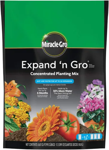 Miniatura 14 de Miracle-Gro Mezcla de plantación, 0.33 pies cúbicos, paquete de 2 Concentrado Se expande a 1 pies cúbicos Para contenedores Para uso