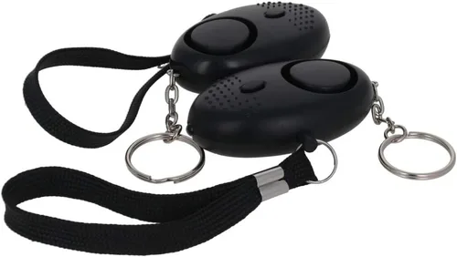 Miniatura 5 de Aicosineg 2 unidades de alarma personal con sonido seguro, alarma personal de seguridad de 120 dB, llavero de alarma de seguridad de emergencia