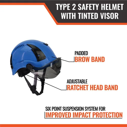 Miniatura 3 de Malta Dynamics Casco de Seguridad Tipo APEX 2 – Cascos de Seguridad Duros Conformes con OSHA y ANSI Z89.1 para Trabajadores de Construcción y Casco