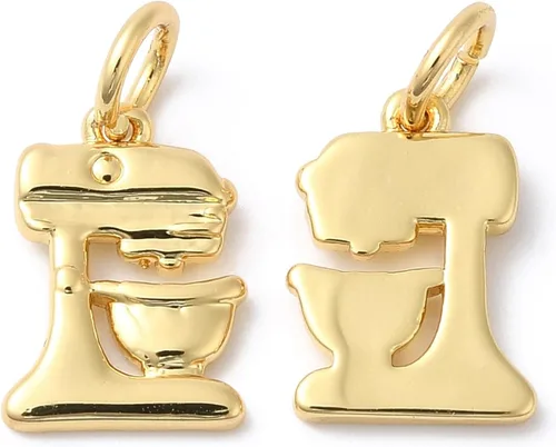 Stiesy Dijes de latón dorado para hacer joyas, colgantes a granel para collares, pulseras, aretes, manualidades, Vidrio, Sin piedra preciosa