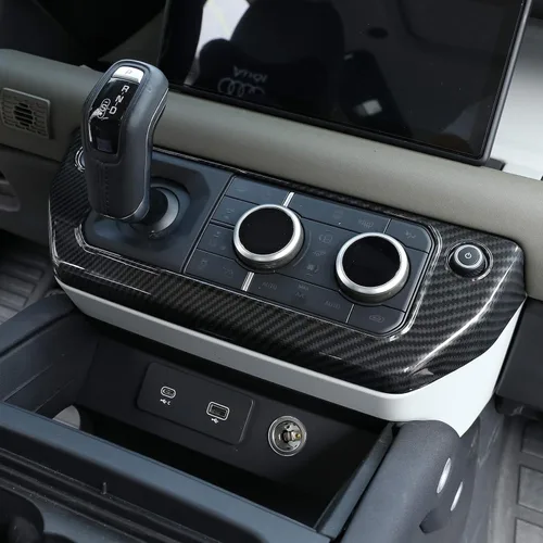 Miniatura 3 de Marco de botón de modo de aire acondicionado con control central ABS para Land Rover Defender 110 2020 Accesorios de coche