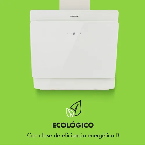 Miniatura 6 de Klarstein Campana extractora de cocina, pared con filtro, aluminio anti-grasa para lavavajillas, flujo de aire 607m³/h, LED, controles táctiles