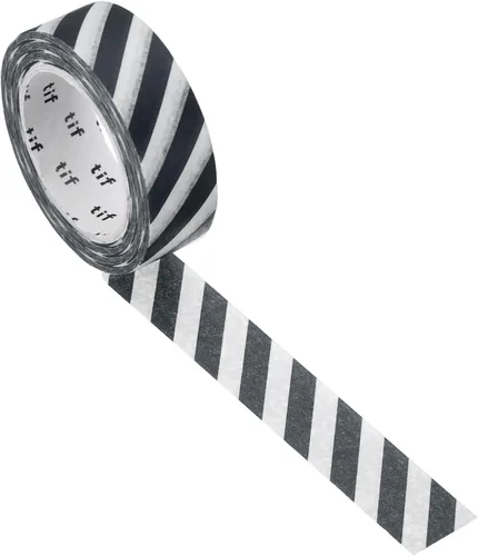 Miniatura 8 de PATIKIL Cinta holográfica Washi de 0.59 pulgadas x 10.93 yardas, 1 rollo de calcomanías autoadhesivas con patrón de rayas para decoración de Rosa