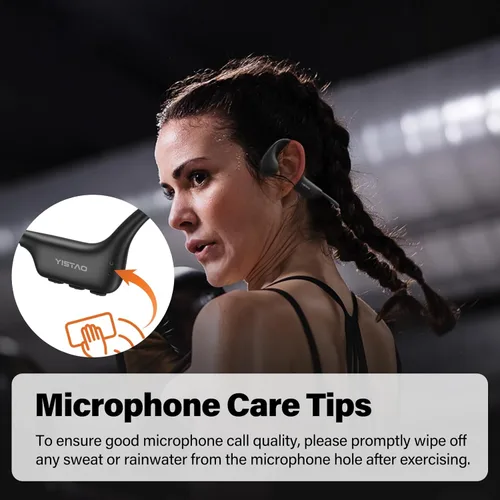 Miniatura 7 de Auriculares de Conducción Ósea, Auriculares de Oído Abierto Auriculares Inalámbricos, MP3 de 32 GB, 8 Horas de Reproducción, Bluetooth 5.3