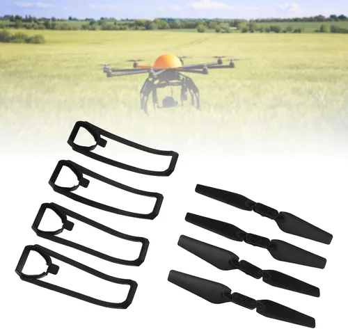 Miniatura 3 de Pongnas Plegable Quadcopter Piezas de repuesto Drone Hélices Cubiertas protectoras Juego de piezas de repuesto para E88 E99 E100 K3 con cable