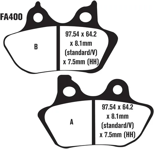 Miniatura 2 de EBC Brakes EBPCK1030 Kit completo de cambio de pastillas de freno semisinterizadas