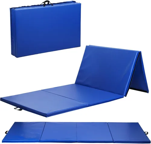 Miniatura 24 de Gymnastics Tumbling Mat Portable Gymnastics Mat Foldable Tumbling Mat 2ft W 6ft L/4ft W 6ft L/4ft W 8ft L/4ft W 10ft Exercise Mat Yoga Mat with