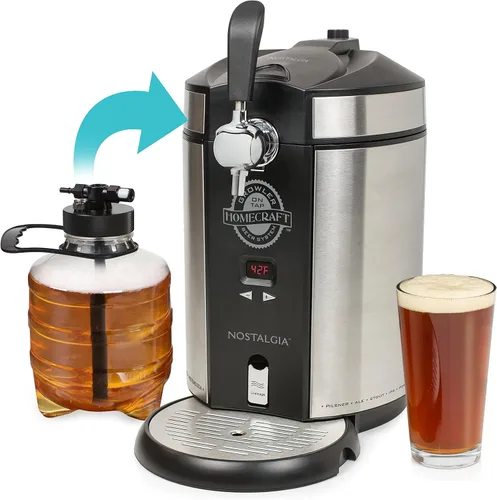 Miniatura 2 de Nostalgia Homecraft - Sistema de refrigeración para cerveza en grifo, 5 L, acero inoxidable