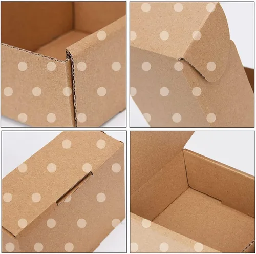 Miniatura 6 de Cajas de correo de regalo pequeñas de cartón reciclable verde para embalaje de envío, regalos de artesanía y productos de regalo
