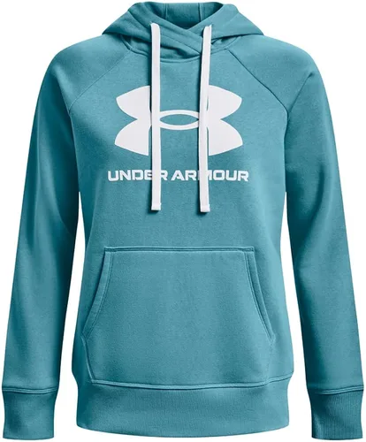 Miniatura 4 de Under Armour Rival - Sudadera con capucha para mujer, de vellón y con logotipo