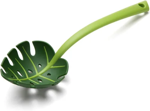 OTOTO Jungle Spoon Monstera Cucharón - Nailon Resistente al Calor Alto Sin BPA para Cocinar con Utensilios de Cocina Antiadherentes, Herramientas y