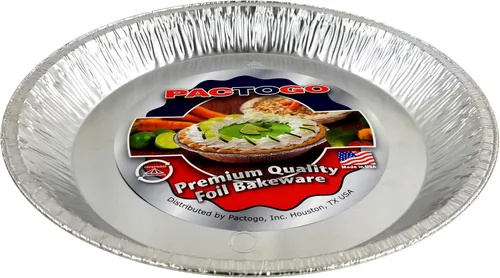 Miniatura 2 de PACTOGO Platos desechables extra profundos de papel de aluminio de 12 pulgadas (paquete de 12)