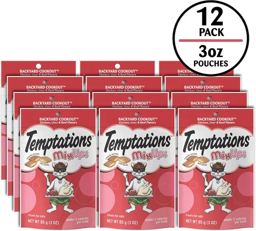 Miniatura 2 de Temptations MixUps Backyard Cookout - Golosinas crujientes y suaves para gatos, bolsa de 3 onzas (paquete de 12)
