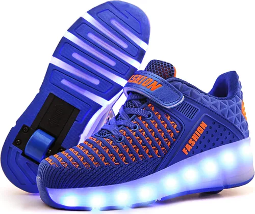 Miniatura 12 de Ufatansy Roller Shoes Girls Boys Sneakers with Wheels Roller Skate Shoes USB Charging LED Light Up Footwear Skates for Beginner Trainers Kids