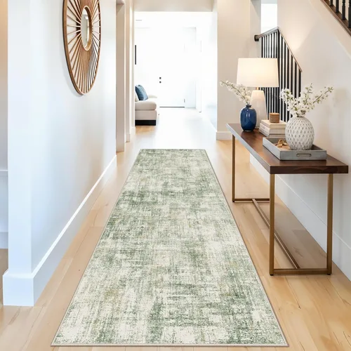 Miniatura 113 de Alfombra antideslizante lavable de 2 x 3 pies - Alfombra suave de pelo bajo para cocina, entrada y dormitorio - Tapete moderno para puerta