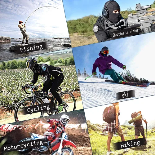 Miniatura 5 de TRAILSIDE SUPPLY CO Pasamontañas cortavientos máscara de esquí para hombres mujeres capucha para el sol táctica ligera motocicleta ciclismo carrera