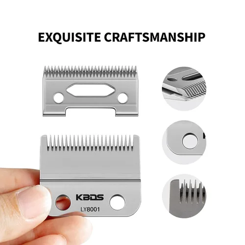 Miniatura 4 de KBDS Cuchillas de repuesto para cortaúpers, pieza de cuchilla de precisión de 2 agujeros compatible con Wahl Magic Clip/Super