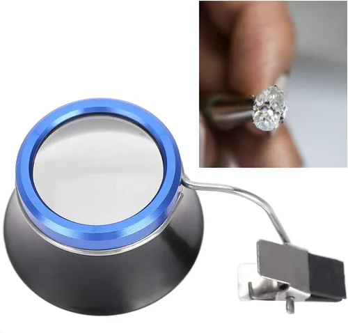 Miniatura 3 de Lupa de 20 unidades, con clip en lupa, lupas para relojero, herramienta de reparación de relojes