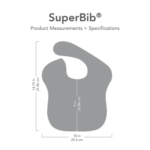 Miniatura 8 de Bumkins Baberos para niña o niño, SuperBib para bebés y niños pequeños de 6 a 24 meses, esenciales imprescindibles para comer, alimentar, A6 No
