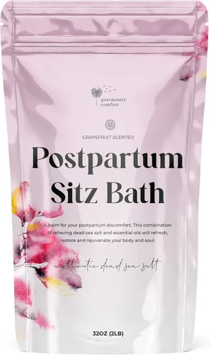 Miniatura 2 de Gourmanity Comfort - Sal de baño con cuchara de sal de baño, bolsa resellable de sales frescas perfumadas del mar muerto para remojar