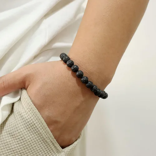 Miniatura 53 de Pulsera de cristal curativo para mujer de 0.315 in, pulsera de cuentas de cristal natural ajustable hecha a mano, joyería curativa, regalo