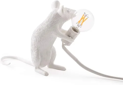 Miniatura 12 de Moderna lámpara de ratón de resina con luces de mesa, lámparas de escritorio creativas, decoración de regalo de mesita de noche, dormitorio LED
