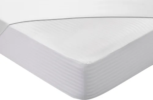 Miniatura 5 de Pikolin Home – Protector de colchón Ticking, 100% algodón, blanco, Lit 150 - 59.1 x 78.7 in