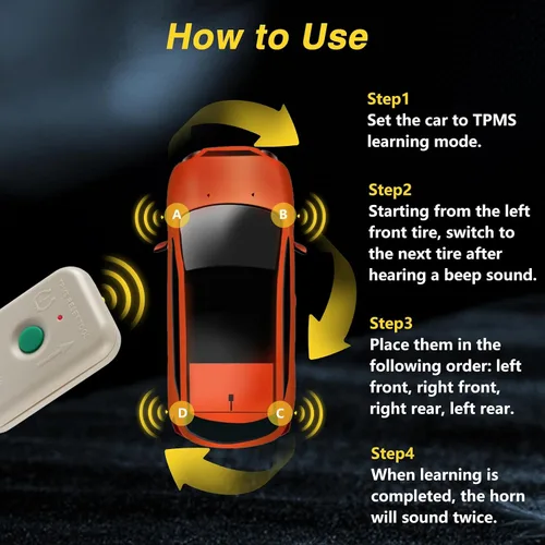 Miniatura 6 de Herramienta de sensor TPMS Herramienta de reaprendizaje TPMS compatible con Ford Lincoln TPMS Herramientas de capacitación de programación