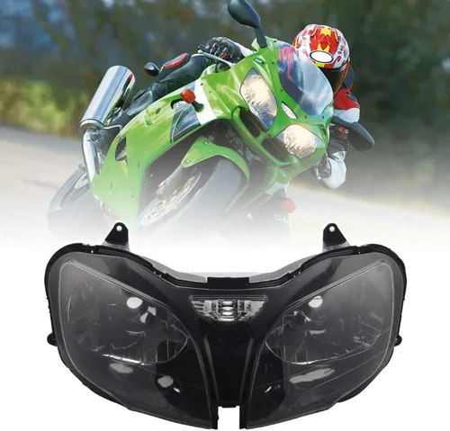 Miniatura 11 de Ensamble de lámpara de faro delantero para motocicleta compatible con Yamaha YZF600 R6 2006 2007 06 07 YZF-R6 Faro frontal transparente para moto