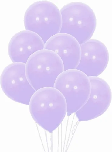 Paquete de 100 globos redondos de helio de 12 pulgadas para decoración de bodas, cumpleaños, Navidad, fiestas (morado claro)
