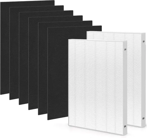Filtro compatible con Fellowes Aeramax 200 Filtro de repuesto Aera Max 190 200 DX55 Parte # 9287101 9324101 Purificador de aire, incluye 2