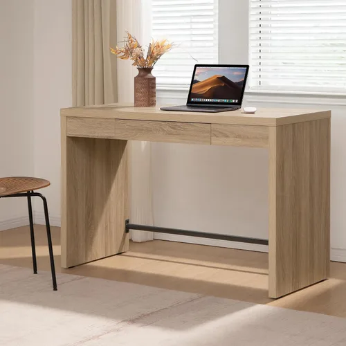 Miniatura 3 de SICOTAS Mesa de Escritorio para Computadora - Mesa de Estudio de Madera de 47 Pulgadas para Dormitorio, Escritorio de Oficina Estilo Granja