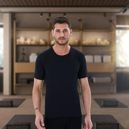 Miniatura 6 de Merino Wool Undershirt for Men 185 Lightweight Base Layer Men's Crewneck T-Shirt, 100% Merino Wool