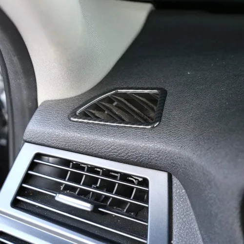 Miniatura 3 de Marco de ventilación de plástico ABS para salpicadero de coche, accesorios para BMW X5 X6 E70 E71 2008-2013, conducción a la izquierda