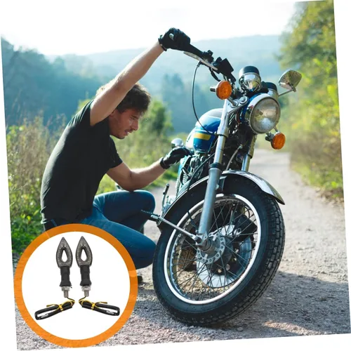 Miniatura 6 de Mikinona Kit de luces de motocicleta, 2 indicadores de señal de giro, luces de giro para una conducción segura