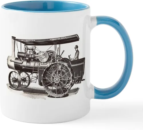 Miniatura 11 de CafePress Baker Steam Tractor Mug Taza de café de cerámica de 11 oz (11.0 fl oz)