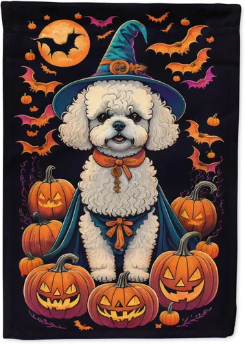 Miniatura 70 de Caroline's Treasures DAC1466GF - Bandera decorativa para jardín de Halloween de Affenpinscher Witchy para jardín, decoración para patio exterior