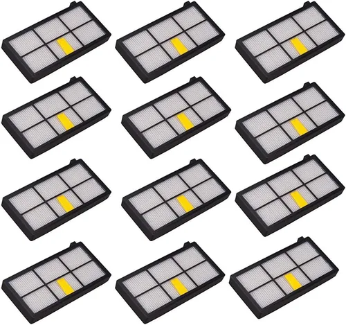 LOTIN Paquete de 12 filtros HEPA para robots de limpieza al vacío Roomba 800 900 Series 860 870 871 880 960 980