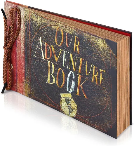Miniatura 17 de Nuestro Libro de Aventuras de 12 x 12 pulgadas, Álbum de Recortes Grande Hecho a Mano, Libro de Recortes de Viaje, 60 páginas, álbum DIY