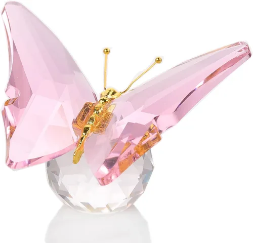 Miniatura 17 de Movdyka Mariposa de Cristal para Mamá Mujeres Mariposa de Metal Decoración de Habitación Colección Figurina Mariposa de Vidrio Azul Artesanía