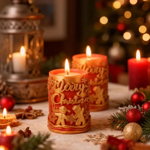 Miniatura 5 de 1 molde de vela de Navidad, kit de moldes de silicona de resina de Navidad de muñeco de nieve, silicona en forma de Navidad 3D, molde de silicona