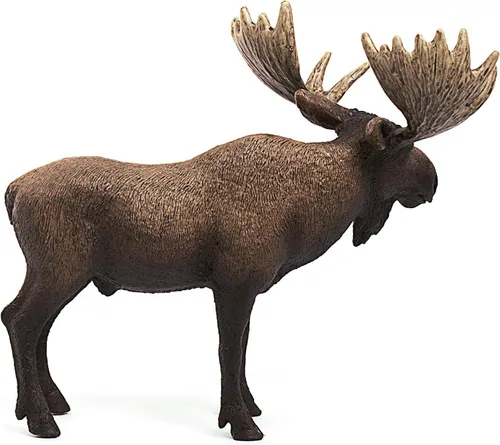Miniatura 8 de Schleich Wild Life - Figura de alce de toro – Figura de juguete de animales salvajes, duradera para educación y juego imaginativo para niños