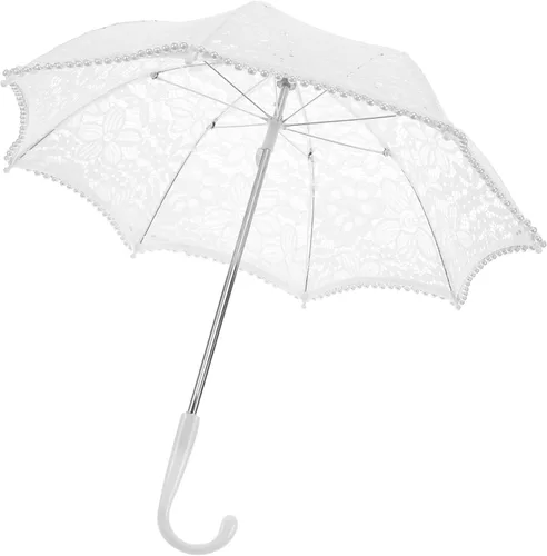 Miniatura 7 de ERINGOGO 2pcs Lace Umbrella Travel Umbrellas Wedding Umbrellas for Rain Bulk Umbrellas Lace Sun Umbrella Mini Lace Umbrella Princess Umbrella Flower