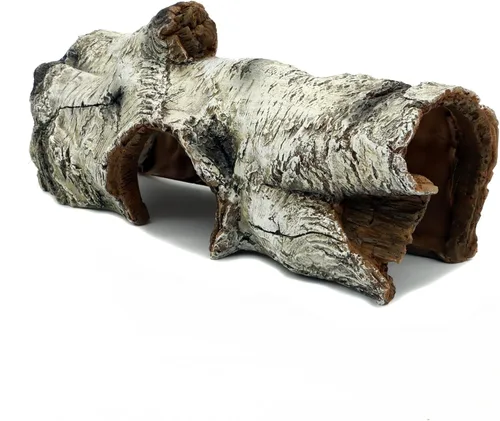 Miniatura 10 de JIHAQUA Decoración de Terrario de Corteza de Resina para Acuario, Escondite para Lagarto, Serpiente o Reptil, Cueva de Escondite para Lagarto, Araña